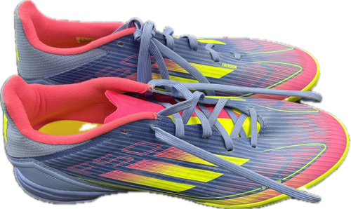 Vist Large View of Product Image Which is Used Adidas Soccer Indoor Shoes Royal Blue Senior 9