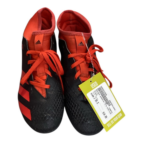 Vist Large View of Product Image Which is Used Adidas Soccer Cleats Black Junior 05.5
