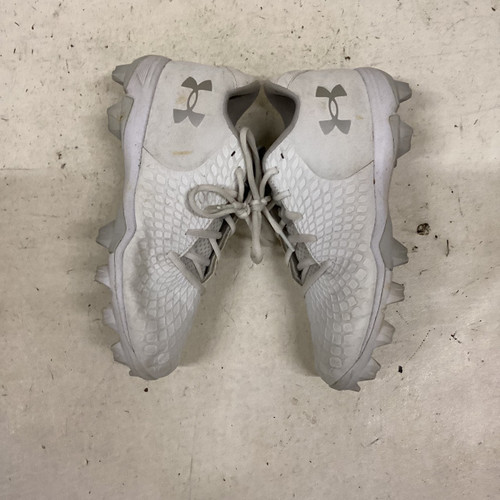 Vist Large View of Product Image Which is Used Under Armour UA BB/SB Cleats White Senior 8.5