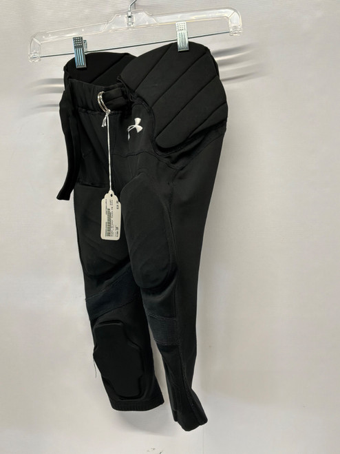 Vist Large View of Product Image Which is Used Under Armour Youth FB Integrated Pants Black SM