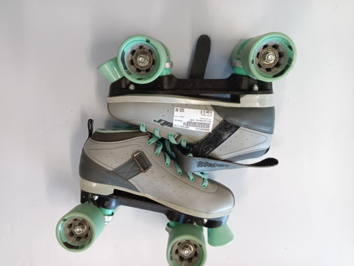 Vist Large View of Product Image Which is Used RollerDerby STR Senior Roller Quad Skates Grey Senior 8
