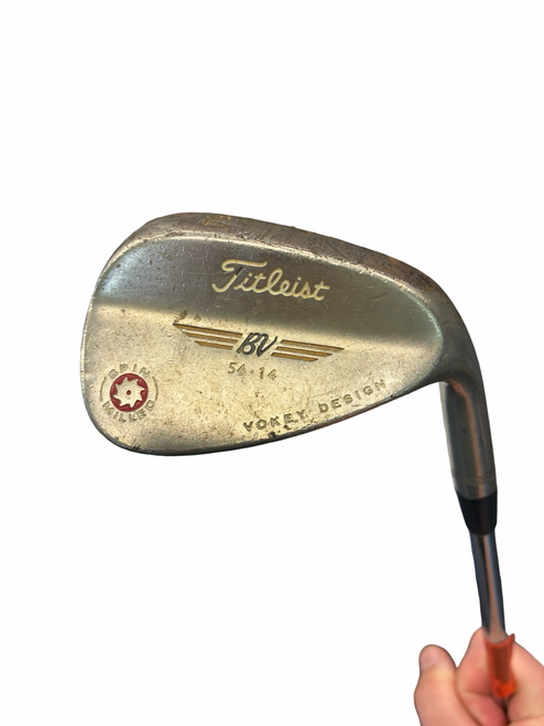 Vist Large View of Product Image Which is Used Titleist VOKEY SPIN MILLED Golf Wedge Mens RH 54 Degree