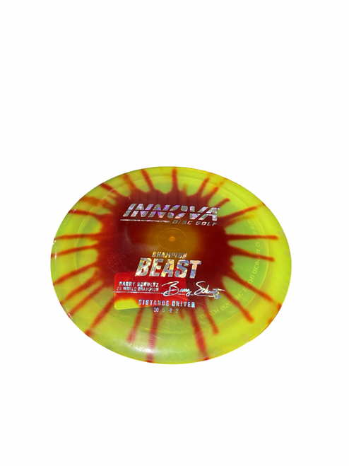 Vist Large View of Product Image Which is Used Innova CHAMPION BEAST Disc Golf Driver Yellow