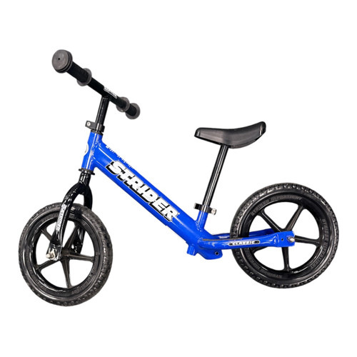 Vist Large View of Product Image Which is Used Strider CLASSIC Balance Bike Boys Navy Blue 12"