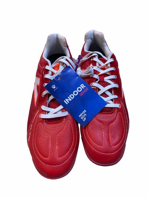 Vist Large View of Product Image Which is Used Soccer Indoor Shoes Red Senior 11.5