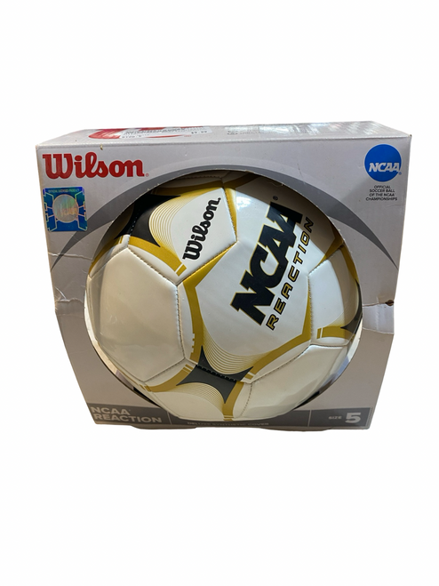 Vist Large View of Product Image Which is Used Wilson NCAA REACTION All Size Soccer Ball White 5