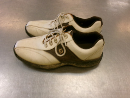 Vist Large View of Product Image Which is Used Foot Joy Mens Golf Shoes White Senior 10.5