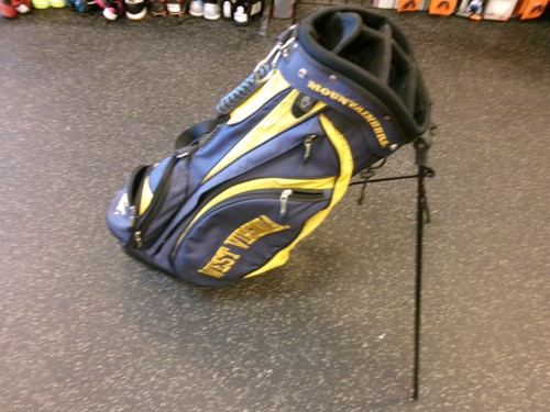 Vist Large View of Product Image Which is Used WVU Mens Stand Bag Navy Blue