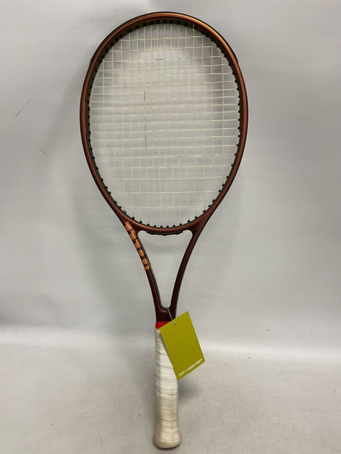 Vist Large View of Product Image Which is Used Wilson PRO STAFF X V14 Adult Tennis Racquet Copper 4 1/4"