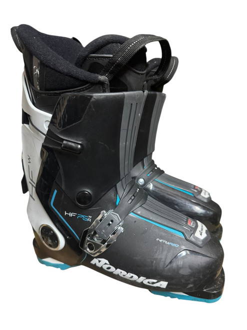 Vist Large View of Product Image Which is Used Nordica HF W 75 Womens DH Ski Boot Black 255 MP - M07.5 - W08.5