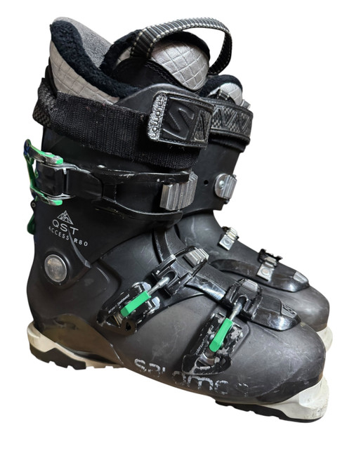 Vist Large View of Product Image Which is Used Salomon QST ACCESS 80 Mens DH Ski Boot Black 275 MP - M09.5 - W10.5