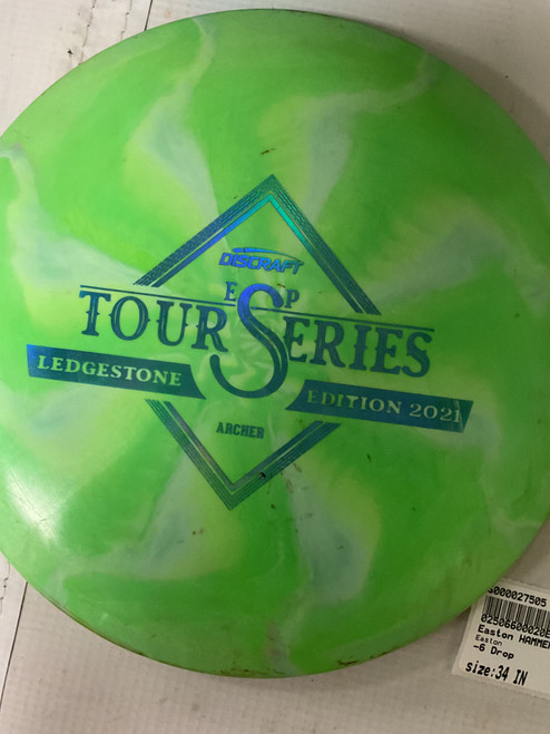 Vist Large View of Product Image Which is Used Discraft TOUR SERIES ESP ARCHER Disc Golf Driver Green