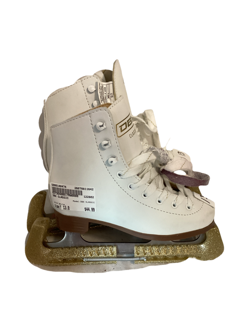 Vist Large View of Product Image Which is Used DBX CLASSIC Girls Figure Skate White Youth 13.0