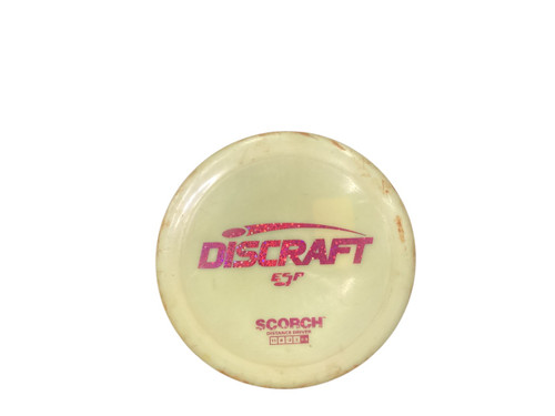Vist Large View of Product Image Which is Used Discraft ESP SCORCH Disc Golf Driver White