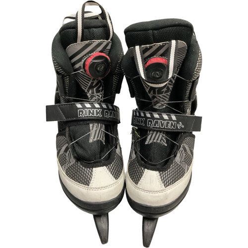Vist Large View of Product Image Which is Used K2 RINK RAVEN Boys Softboot Skate Black Adjustable