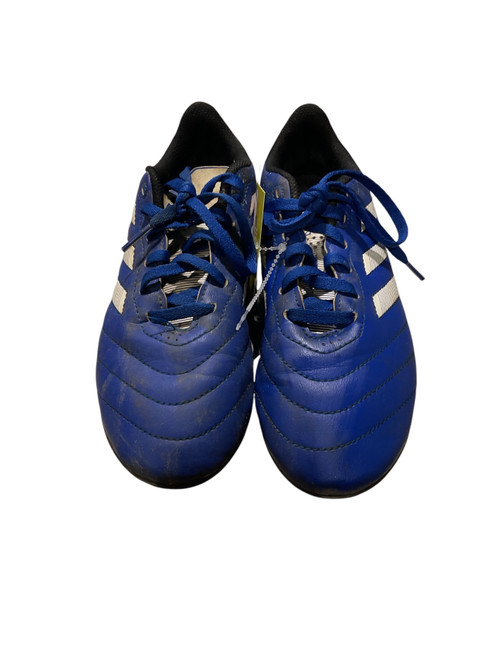 Vist Large View of Product Image Which is Used Adidas Soccer Cleats Royal Blue Junior 03.5
