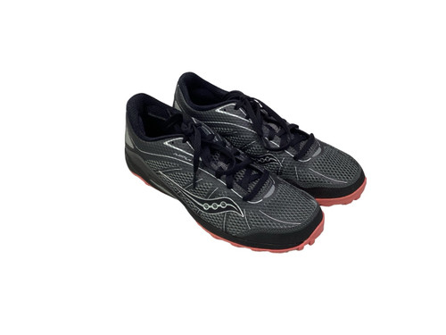 Vist Large View of Product Image Which is Used Saucony KINVARA TR FLEX FILM Running/X-Train Shoes W Black And Pink Senior 10