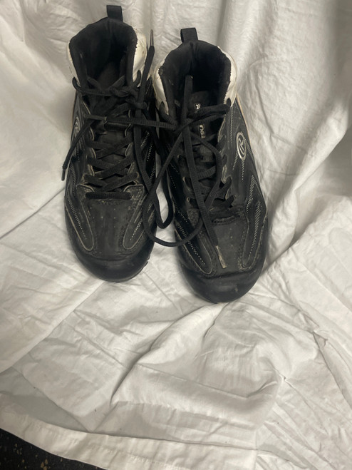 Vist Large View of Product Image Which is Used Rawlings COOLFLO SYSTEM BB/SB Cleats Black Junior 02