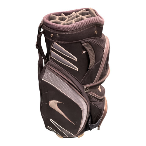 Vist Large View of Product Image Which is Used Nike 14 CAVITY Mens Cart Bag Black And Grey