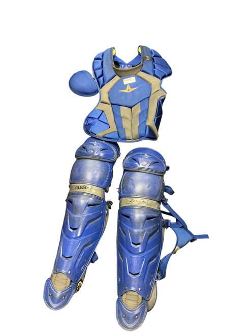 Vist Large View of Product Image Which is Used All-Star CHEST PROTECTOR Catchers Chest Protector Royal Blue Adult
