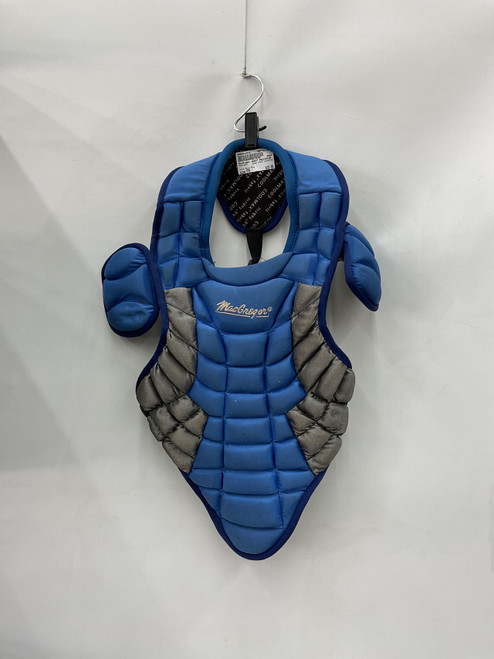 Vist Large View of Product Image Which is Used MacGregor CHEST PROTECTOR Catchers Chest Protector Royal Blue Youth