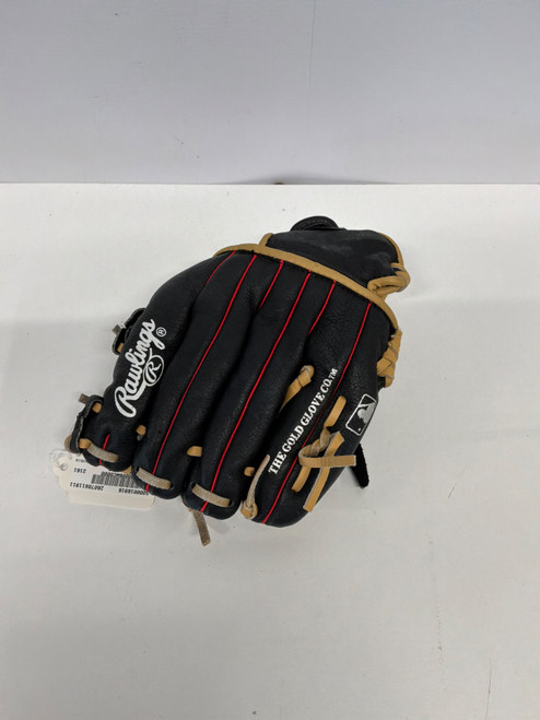 Vist Large View of Product Image Which is Used Rawlings H105IB BB/SB Glove RH Throw Black 10 1/2"