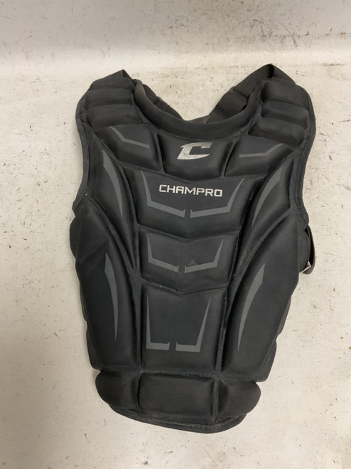 Vist Large View of Product Image Which is Used Champro CP103B Catchers Chest Protector Black Junior