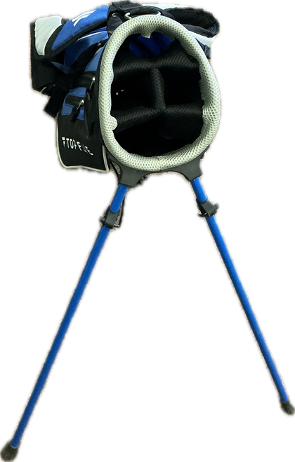 Vist Large View of Product Image Which is Used Top Flite JR STAND BAG Teen Stand Bag Black And Royal Blue