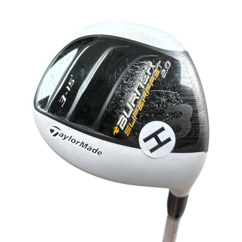 Vist Large View of Product Image Which is Used Taylormade BURNER SUPERFAST 2.0 Mens Fairway Wood Right Hand 3 Wood