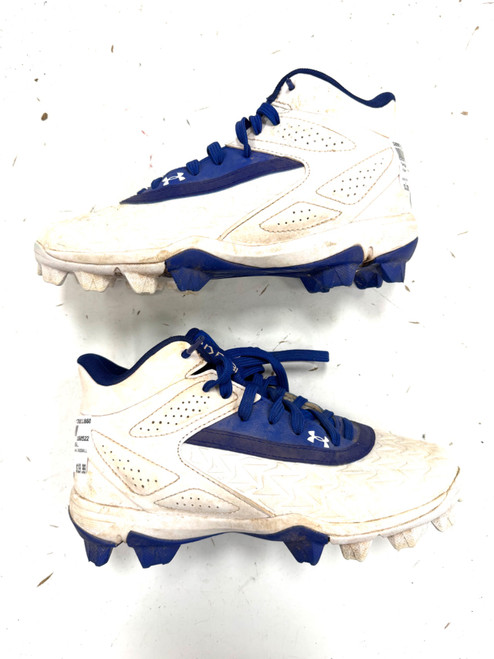 Vist Large View of Product Image Which is Used Under Armour BASEBALL BB/SB Cleats White Junior 02