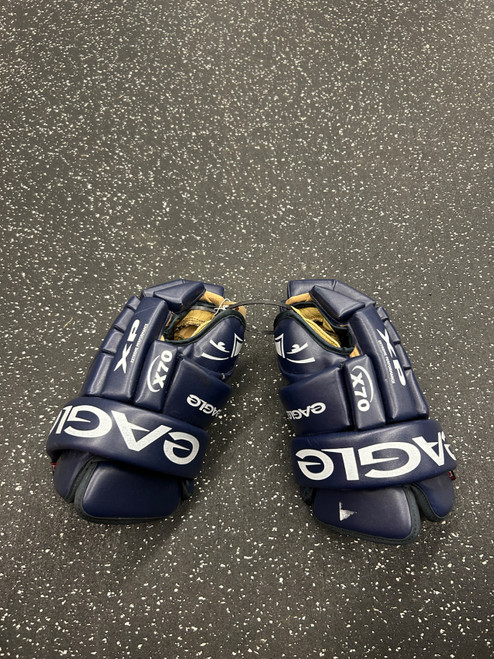 Vist Large View of Product Image Which is Used Eagle X70 Senior Gloves Navy Blue 14"