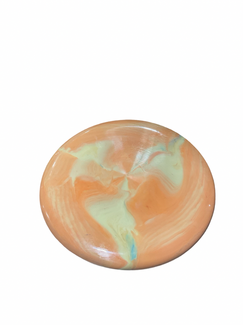 Vist Large View of Product Image Which is Used Discraft LEDGESTONE OPEN PUTTER Disc Golf Putter Orange