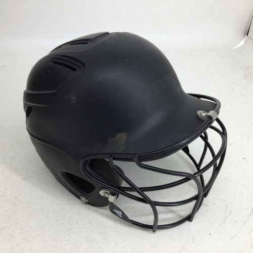 Vist Large View of Product Image Which is Used Adidas INCITE 6 3/8 - 7 5/8 ADJUSTABLE HELMET Batting Helmet w/Mask Black One Size
