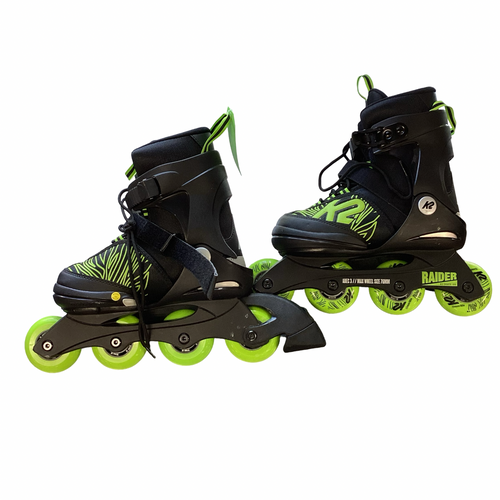 Vist Large View of Product Image Which is Used K2 RAIDER Senior Rec Fitness Skates Black Adjustable