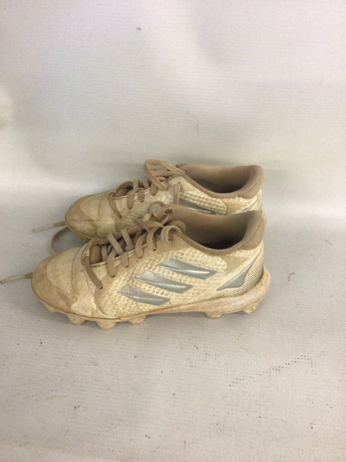Vist Large View of Product Image Which is Used Adidas PURE HUSLTE BB/SB Cleats White Junior 02.5