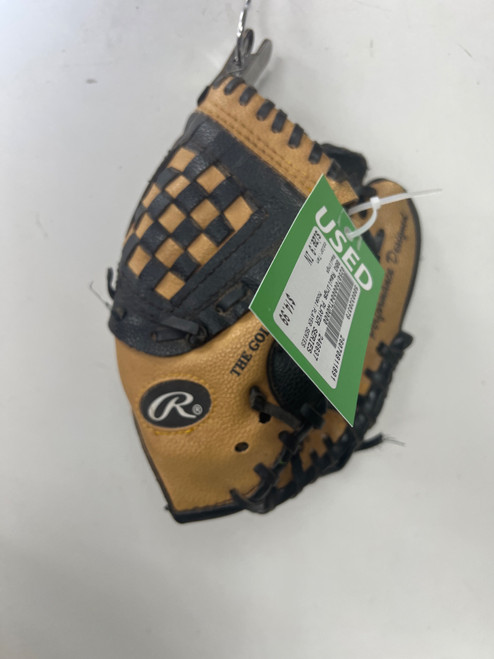 Vist Large View of Product Image Which is Used Rawlings PLAYER SERIES BB/SB Glove RH Throw Tan 9"