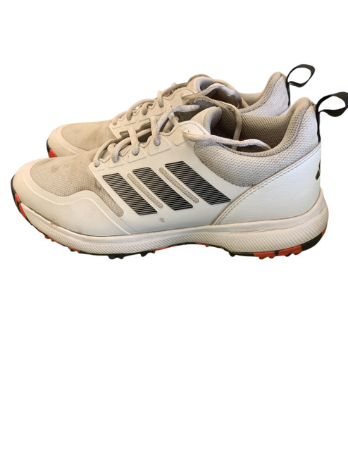 Vist Large View of Product Image Which is Used Adidas Mens Golf Shoes White Senior 8