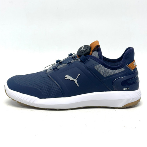 Vist Large View of Product Image Which is Used Puma IGNITE ELEVATE Mens Golf Shoes Navy Blue Senior 7