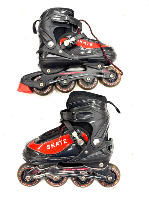 Vist Large View of Product Image Which is Used SKATE Junior Rec Fitness Skates Black Adjustable