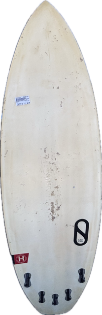 Vist Large View of Product Image Which is Used Rusty DWART Surfboard White 5Ft 4In