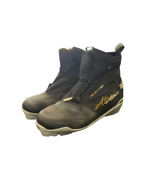 Vist Large View of Product Image Which is Used Atomic Womens NNN XC Ski Boots Black M 07-07.5 / W 08-08.5