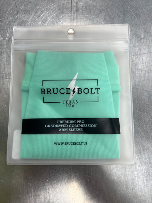 Vist Large View of Product Image Which is New BRUCE BOLT PREMIUM PRO ARM SLEEVE Turquoise S/M