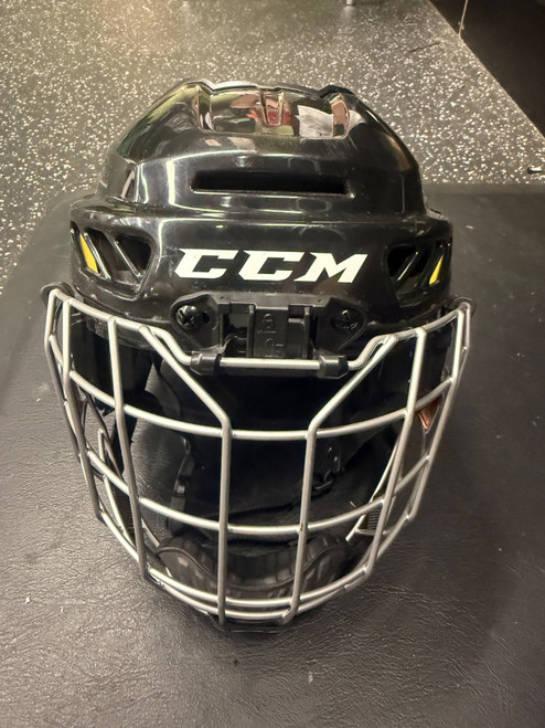 Vist Large View of Product Image Which is Used CCM FL3DS YT Helmet Cage Combo Black SM