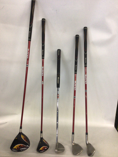 Vist Large View of Product Image Which is Used Taylormade BURNER JR STARTER SET Mens Starter Set LH 4 Piece
