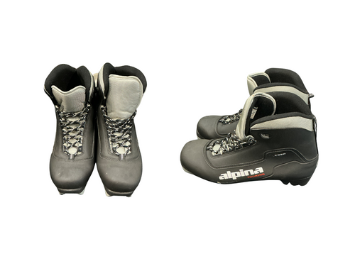 Vist Large View of Product Image Which is Used Alpina Mens NNN XC Ski Boots Black M 09.5 / W 09.5-10