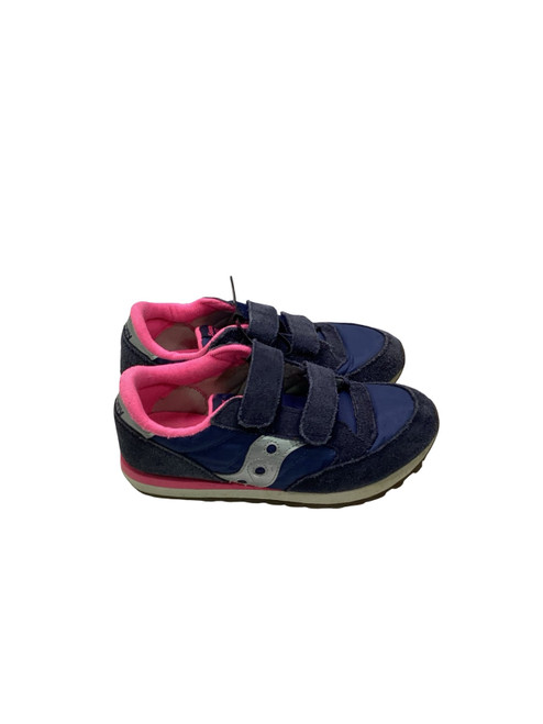 Vist Large View of Product Image Which is Used Saucony JAZZ YOUTH VELCRO RUNNING SHOES Running/X-Train Shoes Y Navy Blue Junior 04