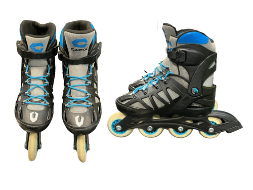 Vist Large View of Product Image Which is Used Capix ADJUSTABLE 5-8 Junior Rec Fitness Skates Black Adjustable