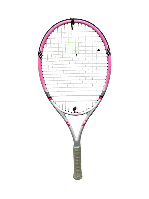Vist Large View of Product Image Which is Used WOED BATENS ACE PINK Adult Tennis Racquet Pink 4 3/8"