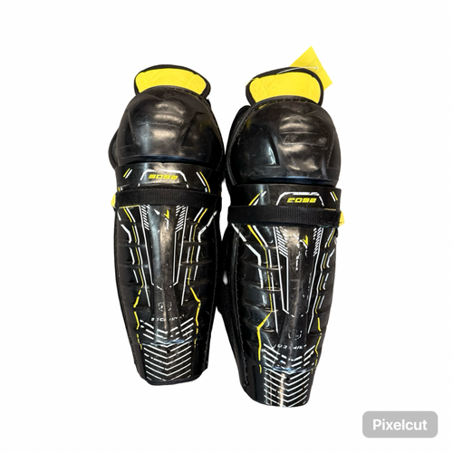 Vist Large View of Product Image Which is Used 3092 Junior Shin Guards Black 12"
