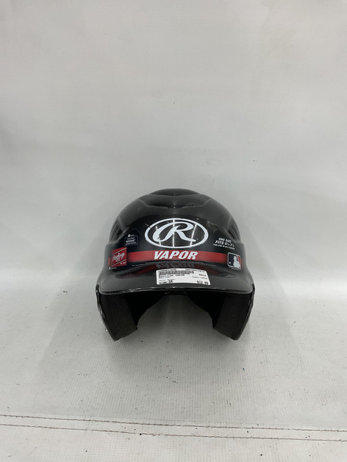 Vist Large View of Product Image Which is Used Rawlings VAPOR Batting Helmet No Mask Black SM